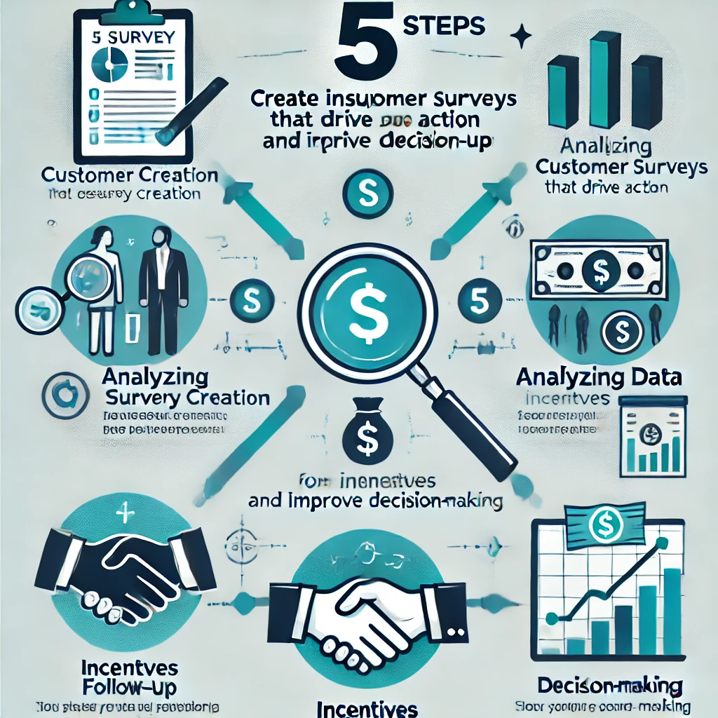 A detailed guide on 5 steps to create insightful customer surveys that drive action and improve decision-making.