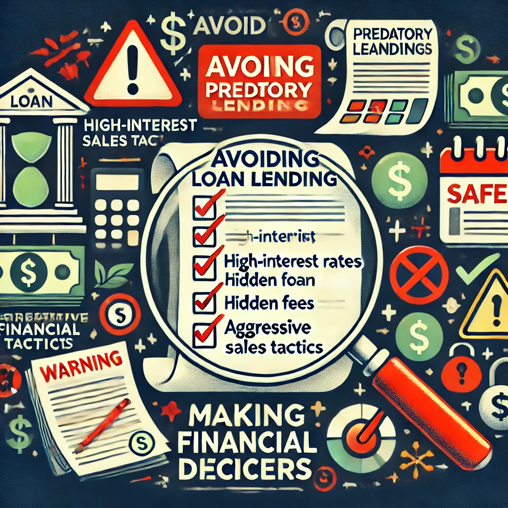 A guide on avoiding predatory lending and unfavorable loan terms with tips for safer financial decisions