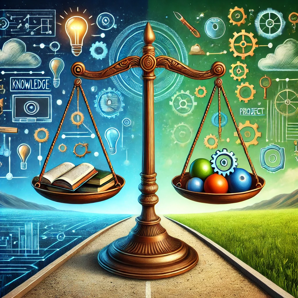 How to Balance Knowledge Acquisition and Practical Application