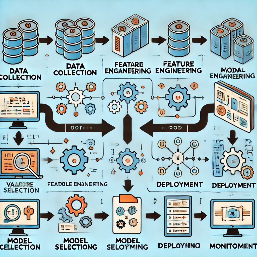 Overview of a step-by-step guide on building a machine learning pipeline from scratch