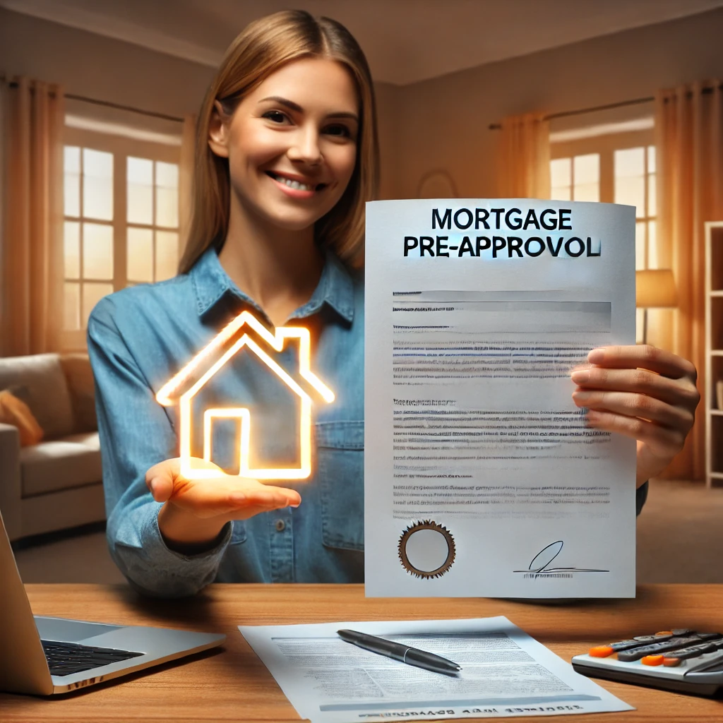 A person receiving mortgage pre-approval documents, symbolizing readiness to purchase a home