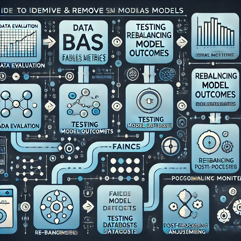 Steps to identify and remove bias in machine learning models for ethical AI practices.