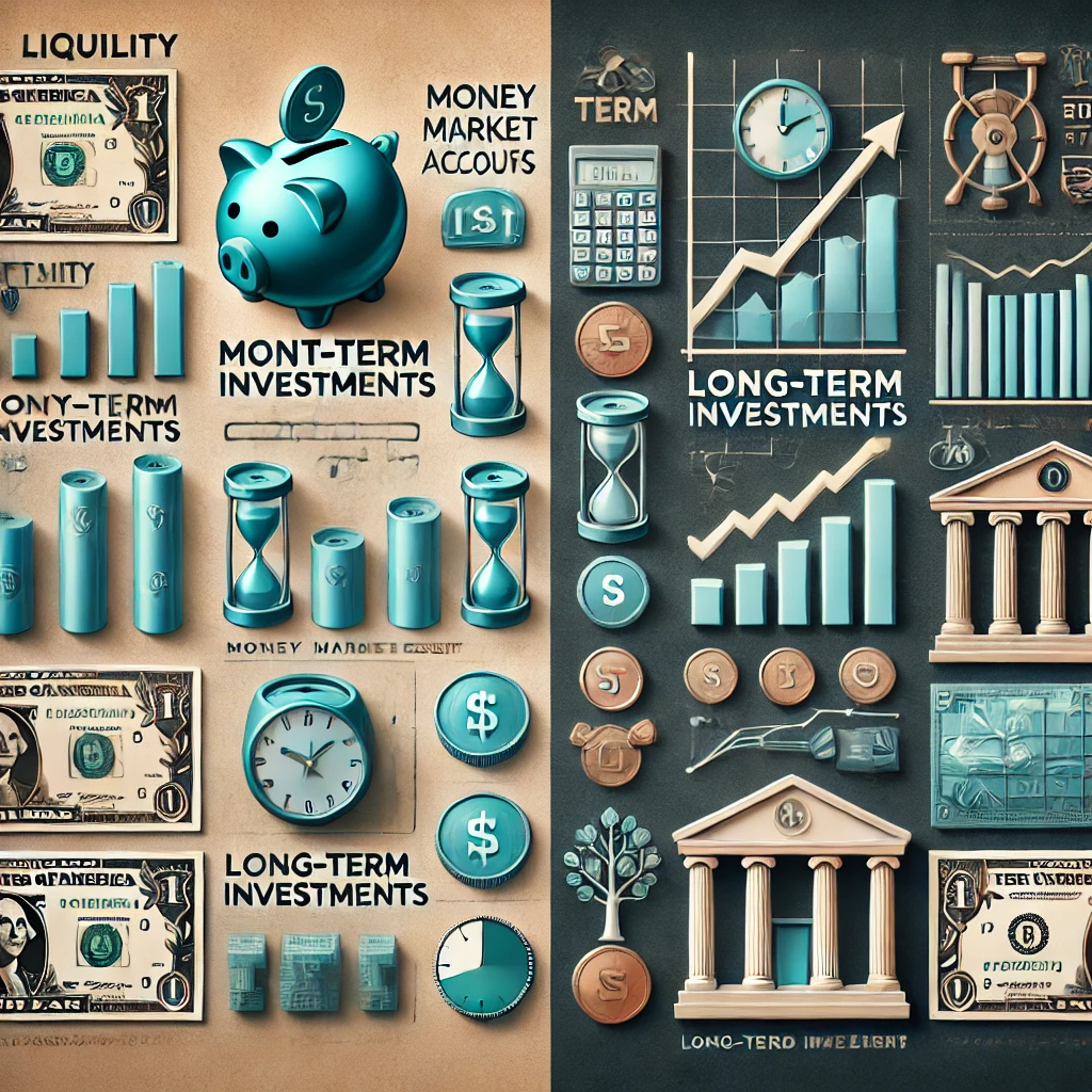 A strategic comparison of investment plans for short-term and long-term financial goals