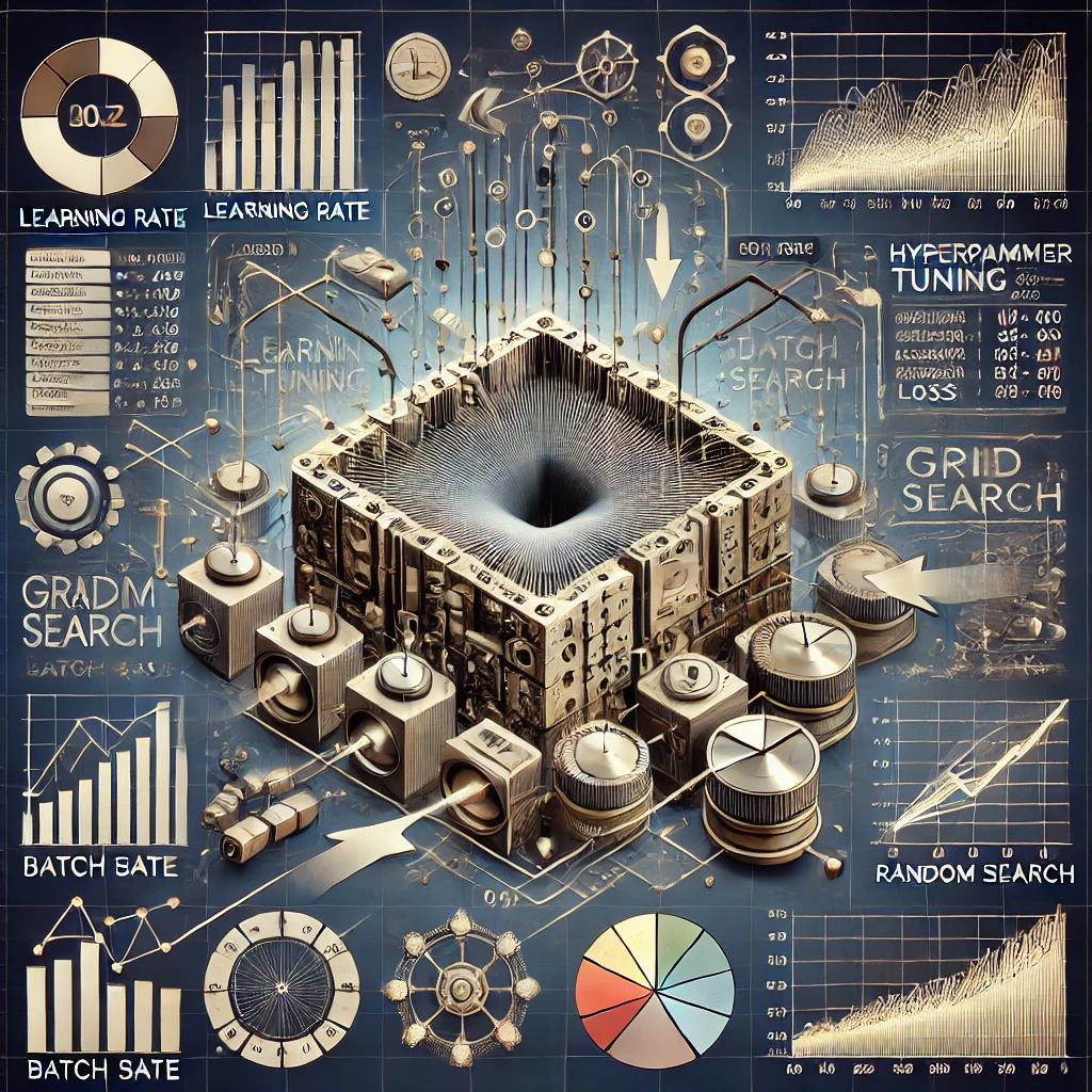 Illustration of Hyperparameter Tuning for Machine Learning Models with parameter adjustments.