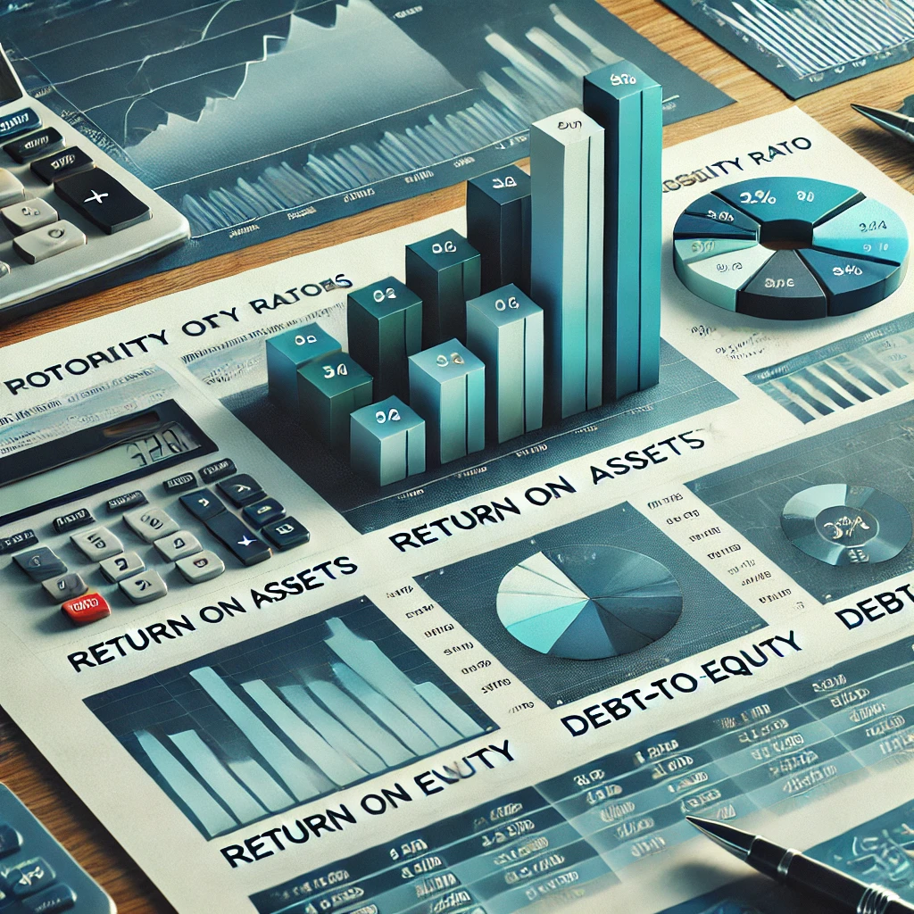 Financial ratios analysis for potential investments